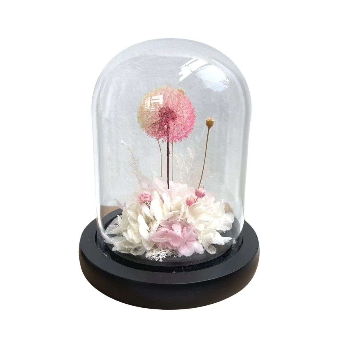 flower glass dome